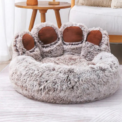 Warmen Zwinger Pet Bear Paw Shaped House Small Dog Bed