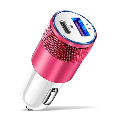 Fast Charging 68W Dual USB Type C Car Charger